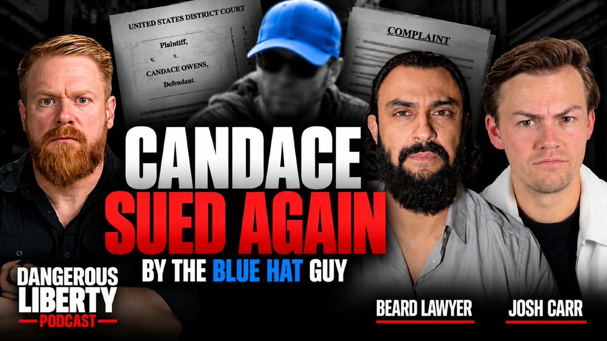 paramounttactcl's tweet photo. 🔴 DANGEROUS LIBERTY PODCAST IS LIVE!

🚨 CANDACE IS BEING SUED AGAIN — THIS TIME BY THE “BLUE HAT GUY”

📅 TONIGHT, SEPTEMBER 29 | 9 PM ET
🎙️ GUESTS: JOSH CARR (@Joshua_the_car) & BEARD LAWYER (@RealBeardLawyer)

🔥 THE LAWSUIT IS FILED. WE’RE BREAKING IT DOWN NOW.

Join me, Josh Carr (@Joshua_the_car) and Beard Lawyer (@RealBeardLawyer), as we go through Robby Hild’s lawsuit against Candace Owens and examine what the complaint actually alleges.

⚖️ WHEN DOES “SLEUTHING” BECOME DEFAMATION?

🔥 JOIN THE CONVERSATION NOW!

🔔 𝗟𝗜𝗞𝗘, 𝗦𝗨𝗕𝗦𝗖𝗥𝗜𝗕𝗘 & 𝗦𝗛𝗔𝗥𝗘!

👇 WATCH LIVE:
https://t.co/6DvVOuhIzh

#DangerousLiberty #CandaceOwens #RobbyHild