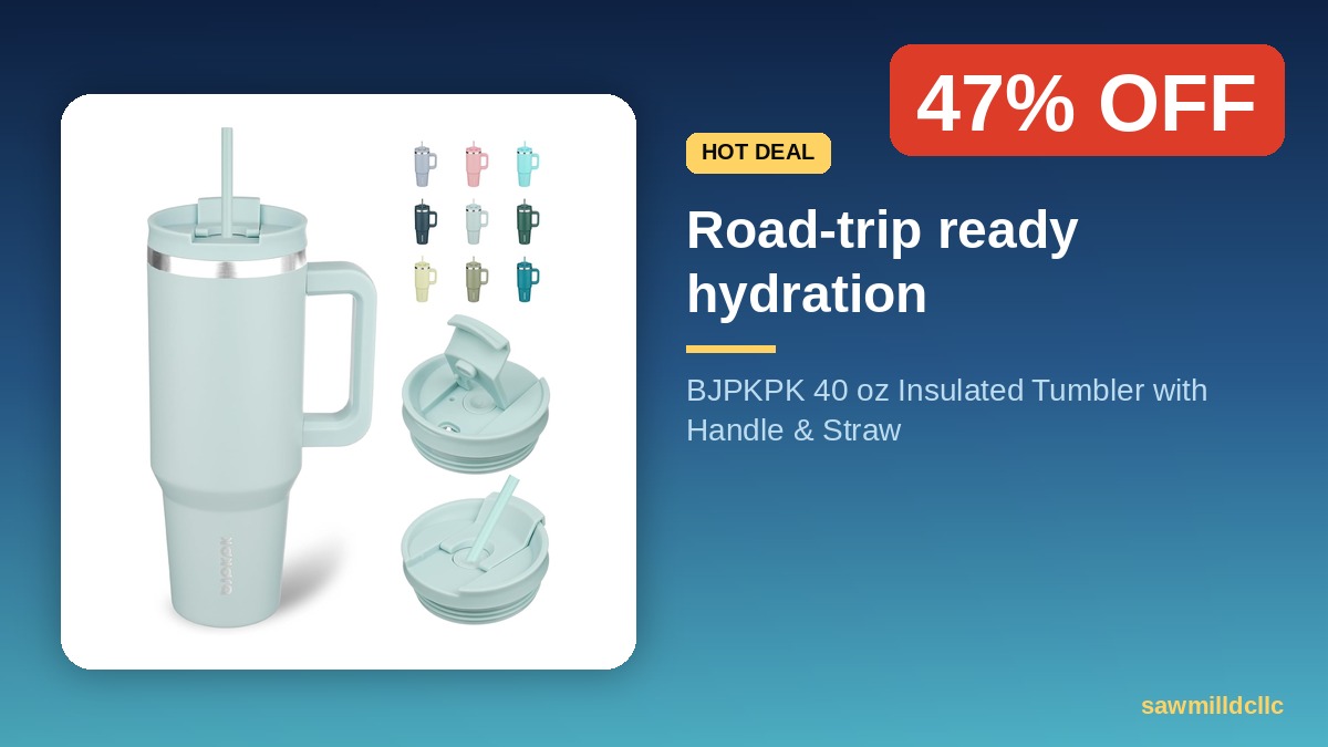 SawmillDCLLC's tweet photo. Sideline / road-trip essential 🚗 40 oz tumbler, 47% off right now.

https://t.co/Eg0AnBzQ9T

#ad #TravelDeals https://t.co/iKVVVJ5eXB