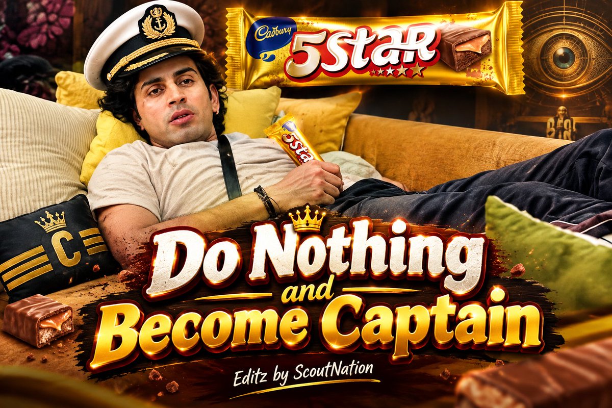 ScoutNationn's tweet photo. Eat 5 star🍫

Do Nothing and Become Captain

#Gullu
#Bigboss20
#BB20 https://t.co/valDvpV8Y9