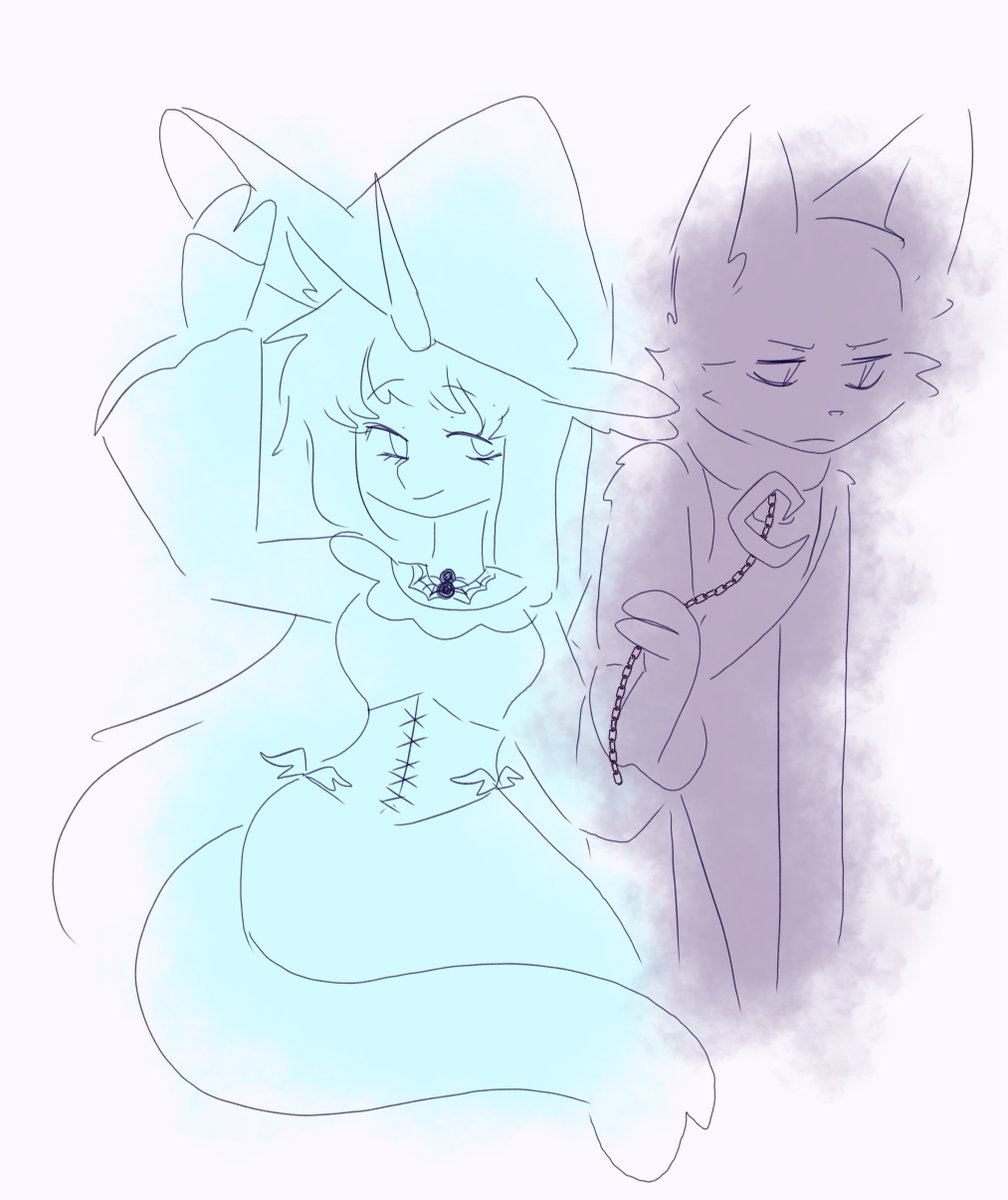 AnomicAnomaly's tweet photo. It's almost October, here's a doodle of witch CraftyCorn and her Cat https://t.co/nWWNmUAKox