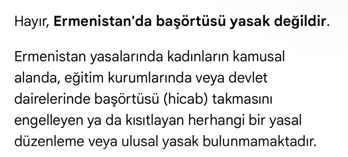 menesuygun's tweet photo. @Cevat_Niksarli Ermenistan’da başörtüsü yasağı yok. https://t.co/Rhc6rsMX5E