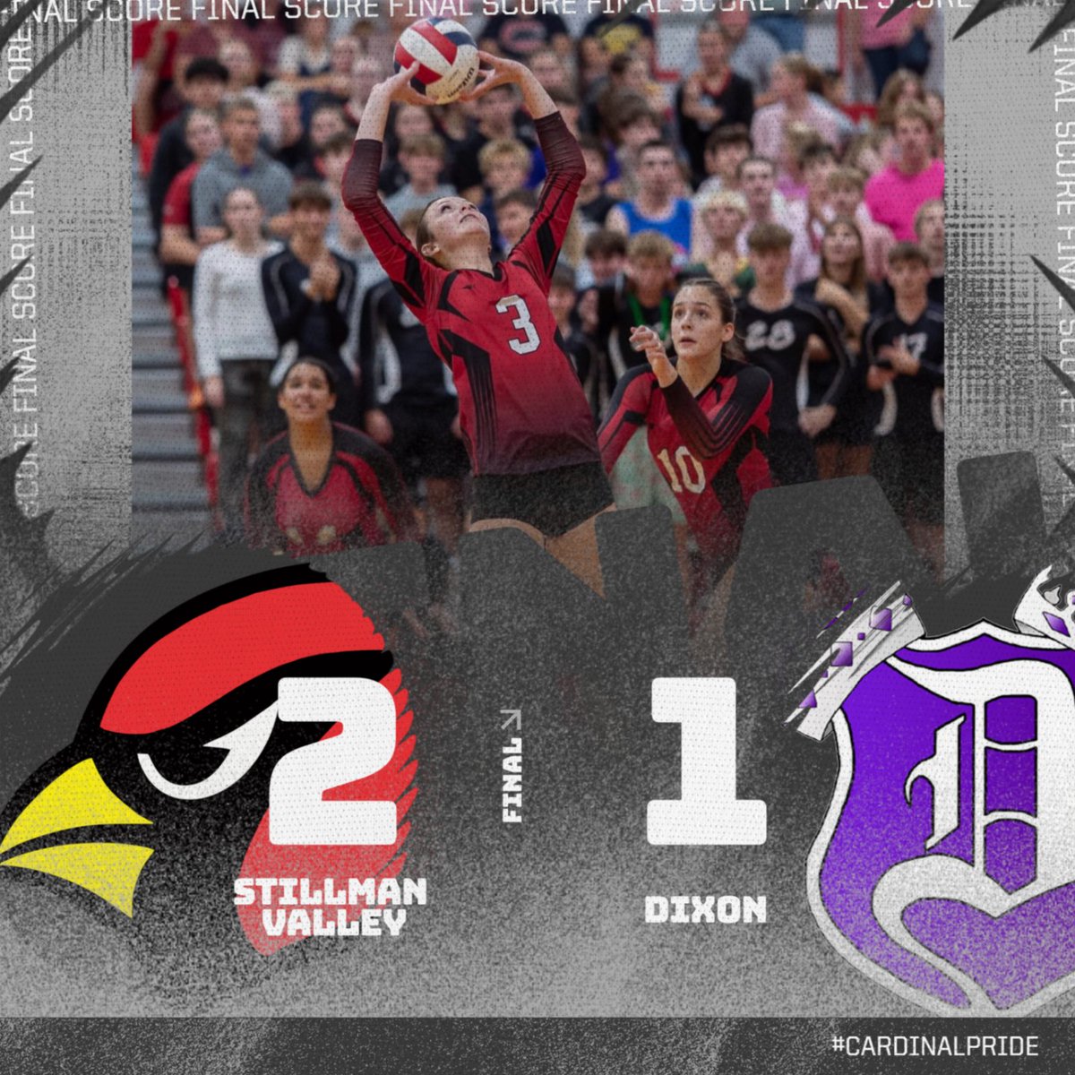 SVCardinalsAD's tweet photo. π CARDINAL WIN!
Varsity Volleyball defeats Dixon in three sets, 2β1! Way to battle, Cardinals!
#CARDINALPRIDE https://t.co/VK4CDK3OGO