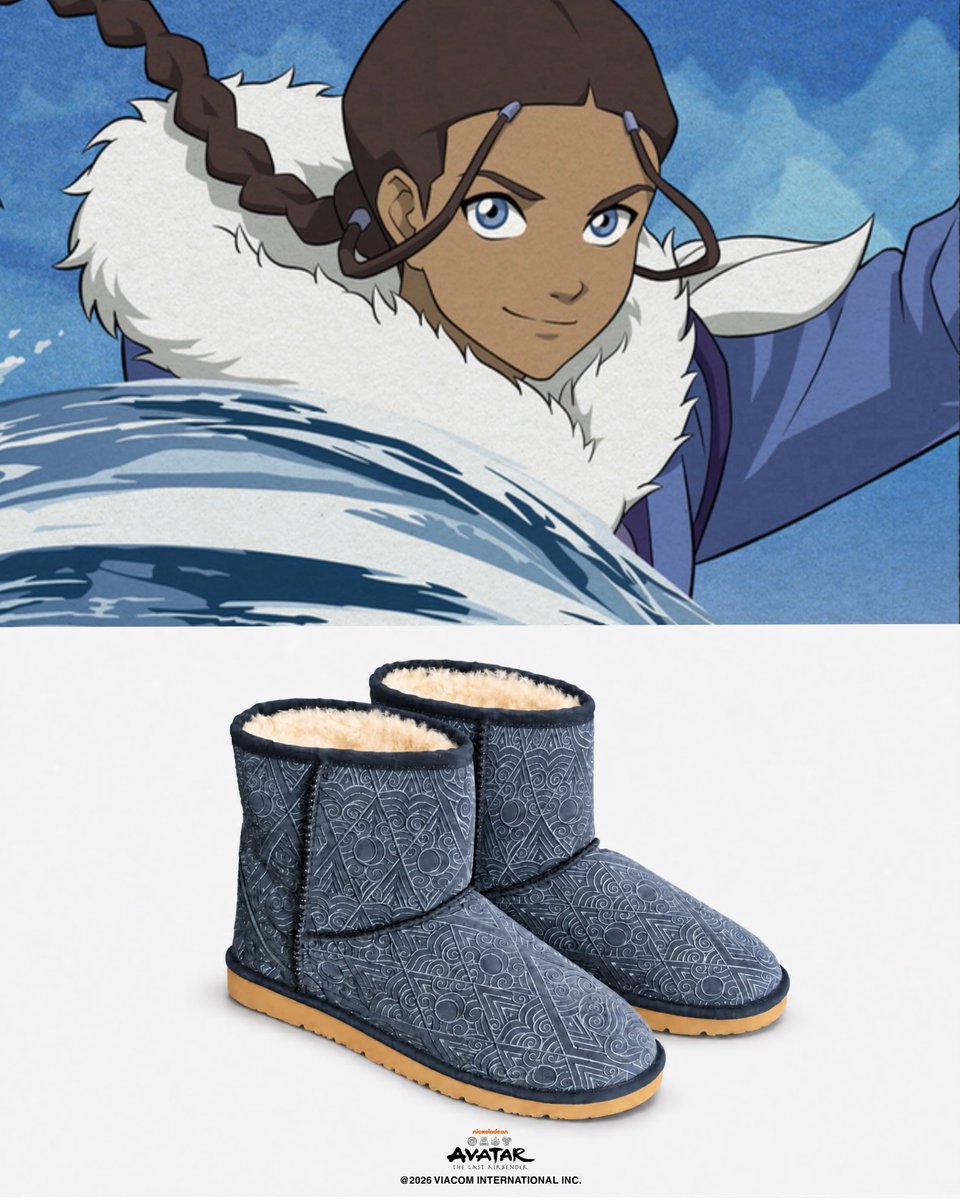 AvatarverseTV's tweet photo. First Look at Katara's Winter Boots from the Neptun x Avatar: The Last Airbender collaboration.

The collection officially drops on October 18. https://t.co/5U9fOUx71l