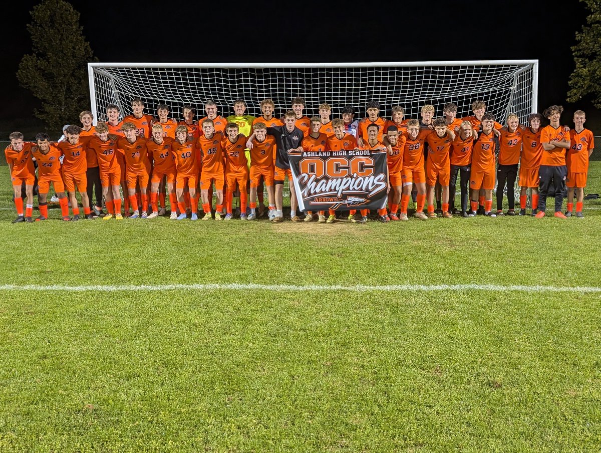 ArrowsAD's tweet photo. Congratulations to your 2026 OCC Boys Soccer Champions the ASHLAND ARROWS!! https://t.co/QoVX5QwEgk