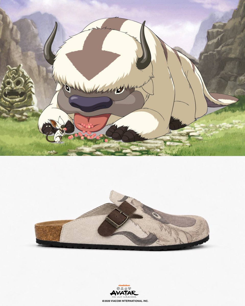 AvatarverseTV's tweet photo. First Look at Appa's Clogs from the Neptun x Avatar: The Last Airbender collaboration.

The collection officially drops on October 18. https://t.co/JQwhwImA5Q
