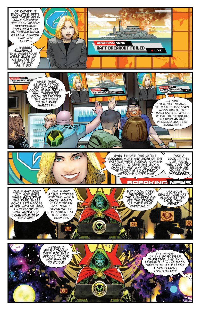 katykats7376's tweet photo. @_legado_nerd @_Movie_Fans_ This was a publicity stunt. the entire doom series is literally based off of the avengers trying to win the public’s support back from doom in which they needed to lose to win it back https://t.co/QrAqNjjCNo