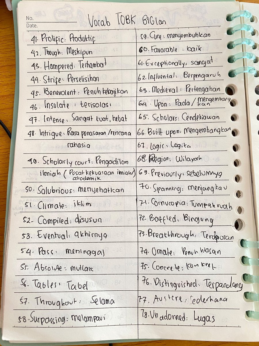 suivieaa's tweet photo. Nyatet vocab tiap tobk https://t.co/veYTsaWJjU