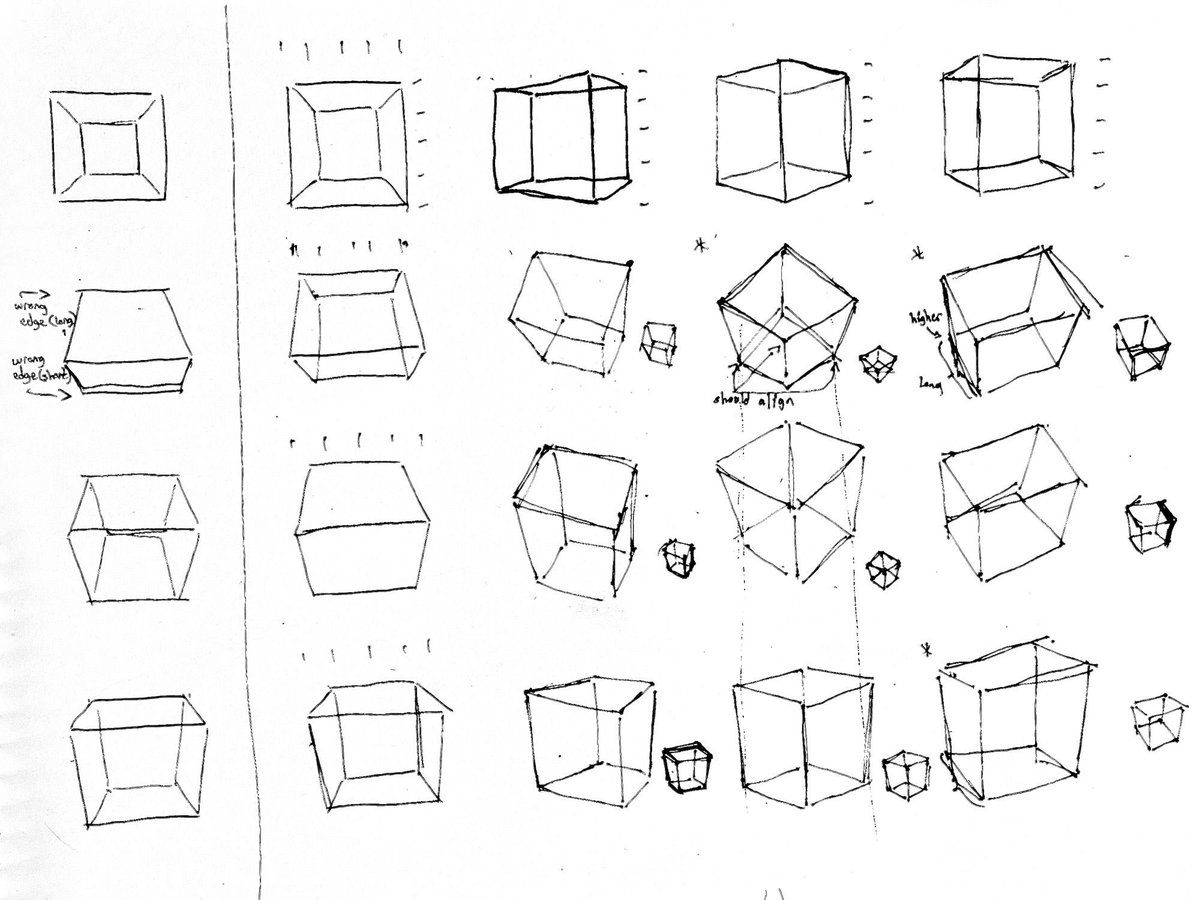 ArtGeo_K's tweet photo. This #art #drawing #sketch of the day is actually a really simple exercise that I don’t think I’ve actually done before but is kinda important to do. I also got ideas on how to raise the difficulty next time I draw this. https://t.co/zd2jE9ZFas