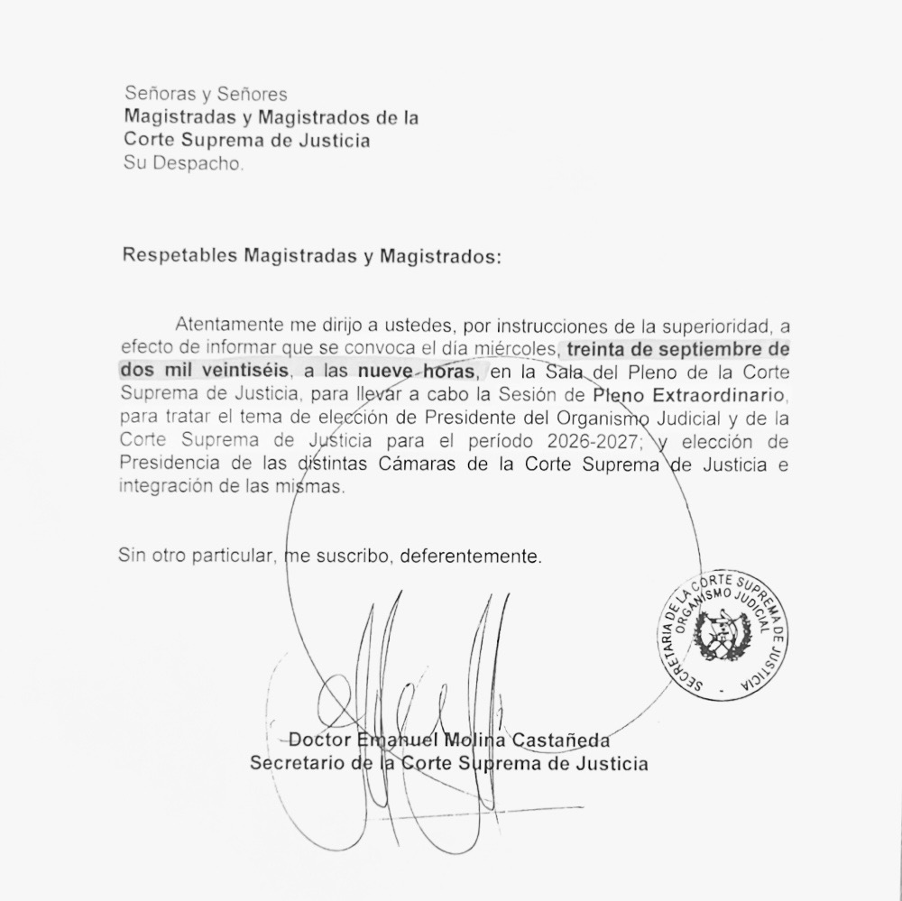 #UrgenteLH | CSJ convoca a pleno extraordinario para este miércoles para elegir presidente para el periodo 2026-2027 así como la conformación de cámaras para…