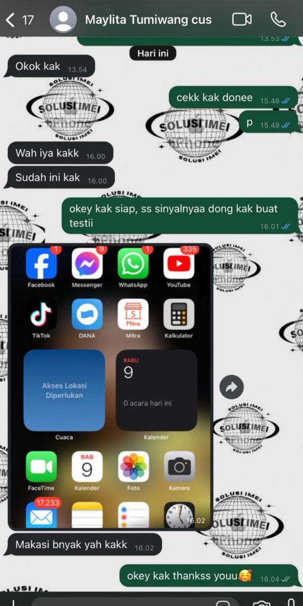 solusiimei1's tweet photo. https://t.co/3ycIk4Ax1K
OPEN UNBLOCK DAN UNLOCK SIM, BUAT JARINGAN IMEI BERMASALAH ATASI DISINI

MULAI DARI HARGA ⬇️
🌷 3BULAN(200.000)
🌷 TRI ONLY(150.000) 
🌷 BEACUKAI( INBOX) 

DONE HITUNGAN JAM,AMAN DAN MUDAH, BERGARANSI ALL OPERATOR, AND TRUSTED. https://t.co/DD8VpBTDs9