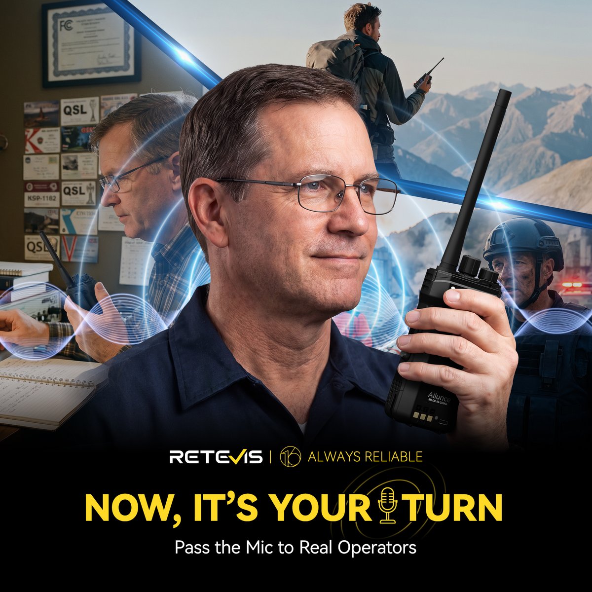 ailunce's tweet photo. 💰 Got a great radio story? There’s a cash reward waiting.
For 16 years, RETEVIS has heard the signals — now we want the stories behind them. 📡
First QSO? Best DX? A moment you’ll never forget?
Post your video + tag @Ailunce. 🎙️
 #HamRadio #Retevis16thAnniversary #amateurradio https://t.co/YUUIQUxRnZ