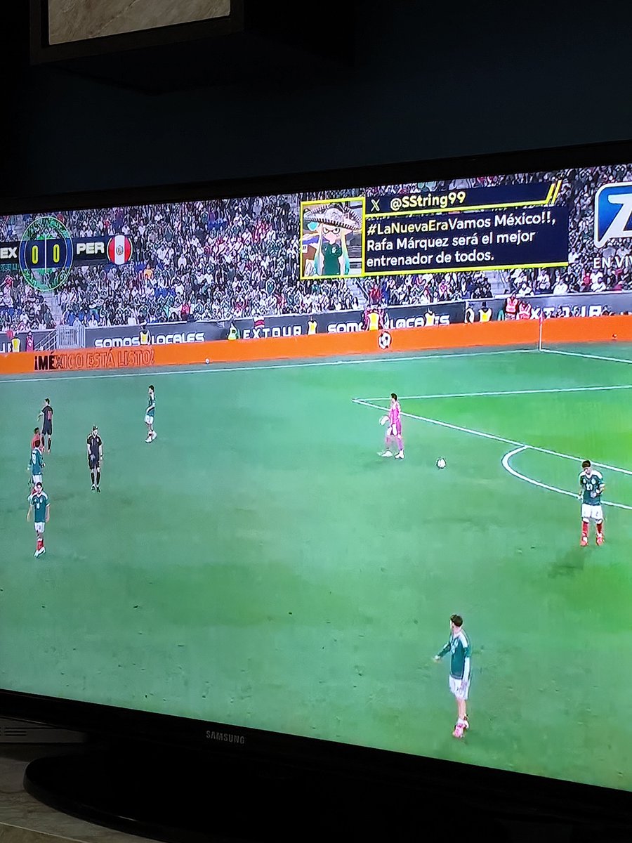 SString99's tweet photo. Mi inkling mexicana salió en el partido 🗣️🔥
Te quiero mucho @AztecaDeportes https://t.co/iMnANe80cz