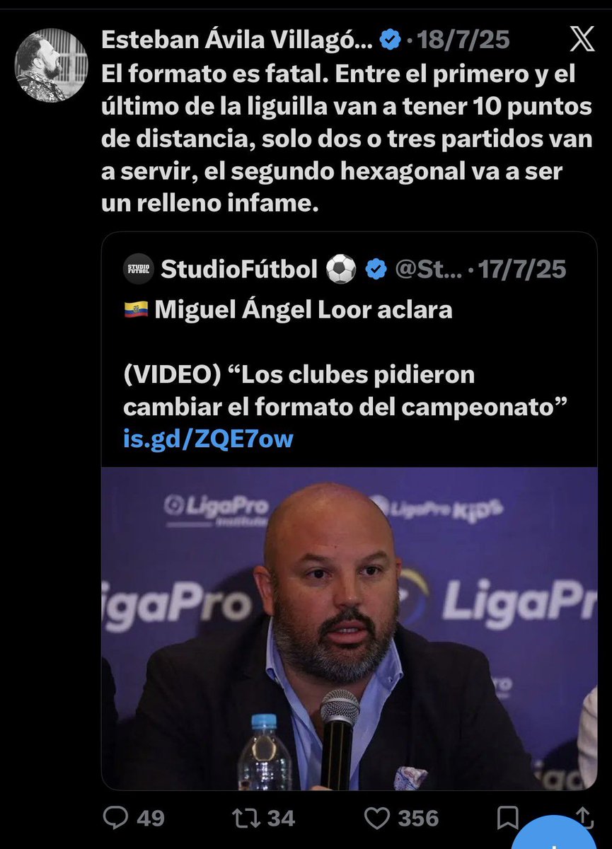 Azul_Toda1vida's tweet photo. @Poreliminarxd @josecarloscresp @AlvaroRiera24 Está bien, respeto tu opinión, finalmente eres tú el que tiene que ir al estadio a ver a su equipo durante un año. Pero hay periodistas que siempre tiran mierda a nuestro futbol, no les interesan los hinchas cuando el futbol existe por y para el HINCHA 

https://t.co/yJtUGjguzf https://t.co/1fbA16DRcM
