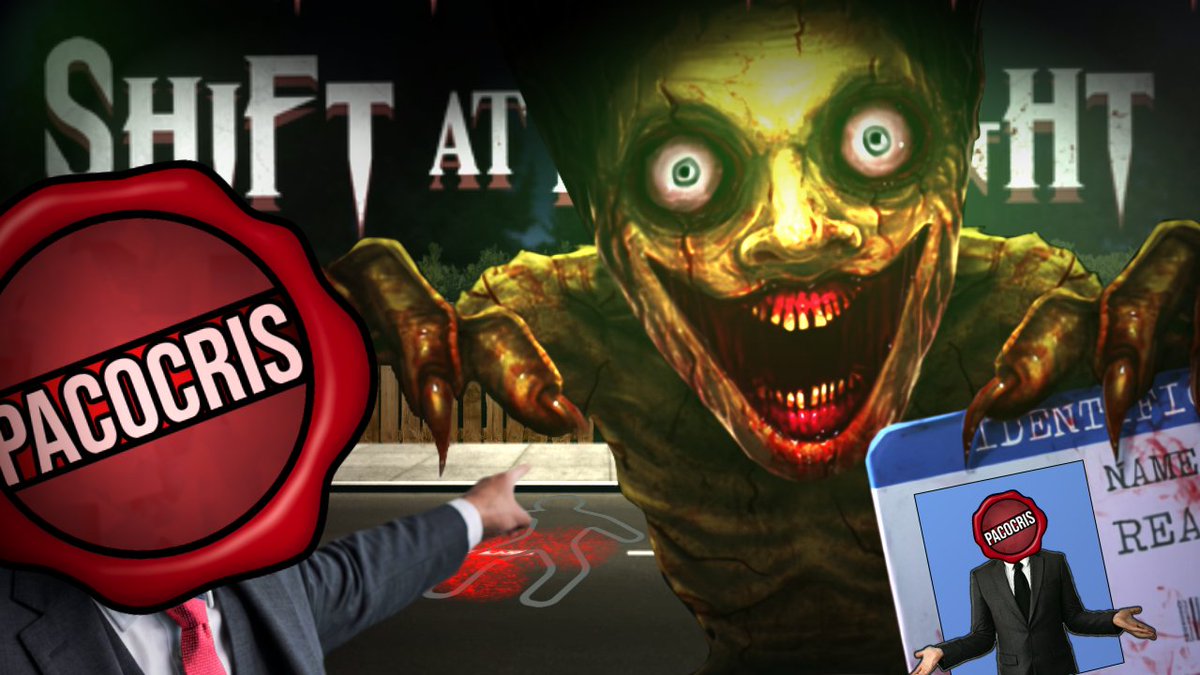 Pacocris2701's tweet photo. Nuevo video, con nueva miniatura hecha totalmente con lo poco que he aprendido en Affinity este mes.

Un video de terror jugando al Shift at midnight con mis amigos  https://t.co/YlHsMPuZLx https://t.co/Kv3tZ1r5Sy