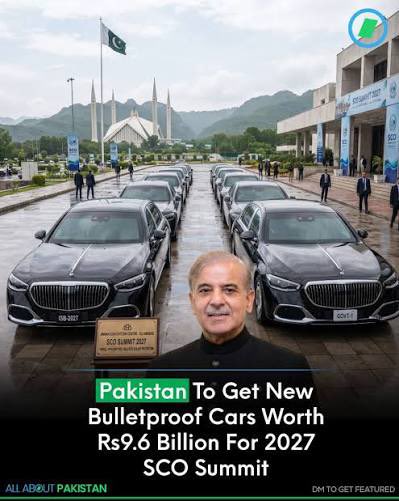 Mushahid's tweet photo. AUSTERITY Plan Dead: Govt squanders Rs 9.6 BILLION to buy 45 LUXURY bullet-proof limousines (BMW &amp; MERCEDES) ostensibly for SCO Summit in Pakistan in 2027, when SCO has only 10 members! 45 cars bought for 9 visiting foreign leaders (including India)? Who is Govt trying to fool? https://t.co/UdG90RDIT4