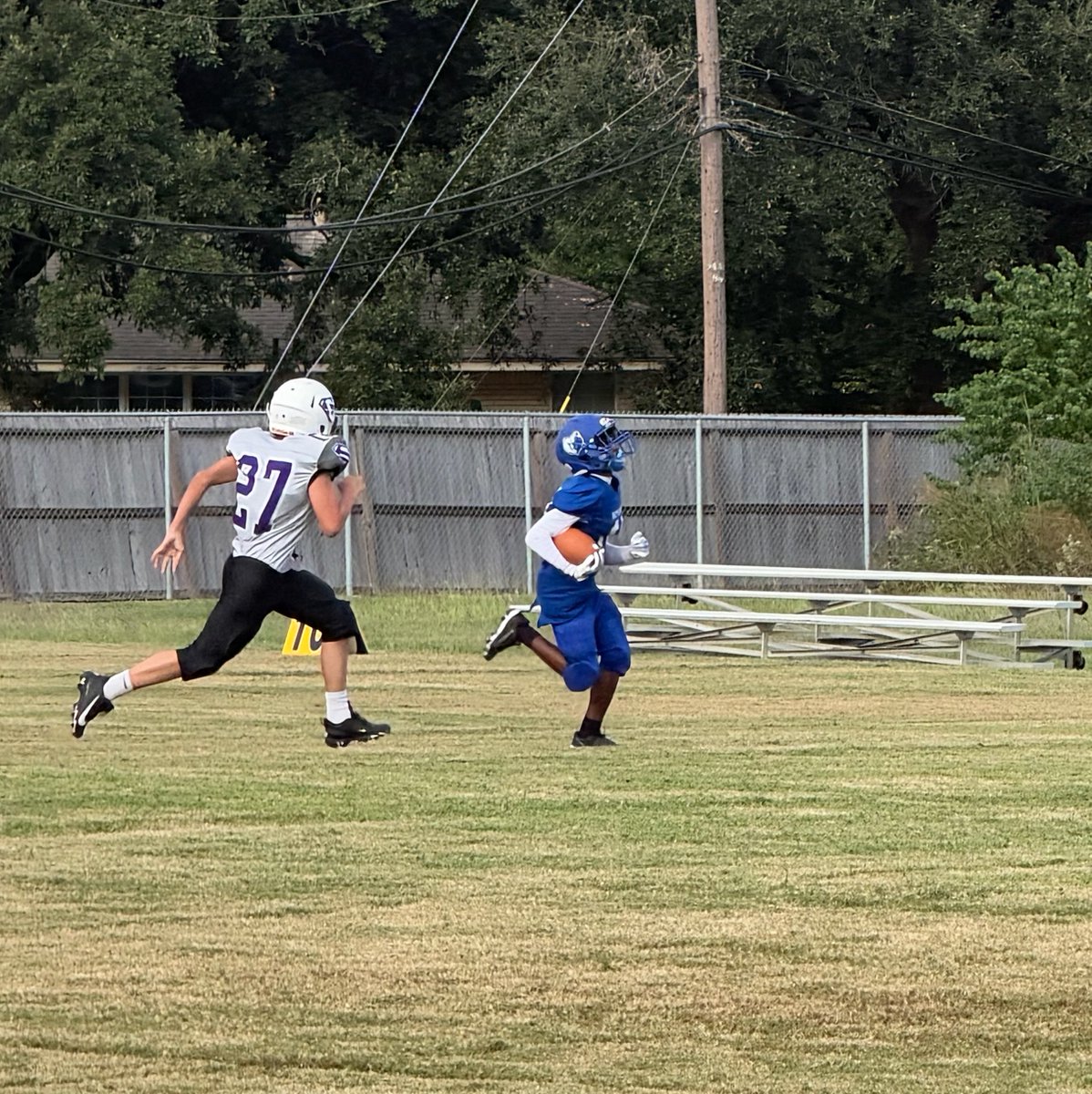 BHIAthletics's tweet photo. Some photos from today’s 7th Grade #BHIFootball games.
7A lost 6-8 against Southmore
7B won 30-6 against Southmore
#BHIAthletics #BHIBears Pt. 1 https://t.co/lORvgvK8Xp