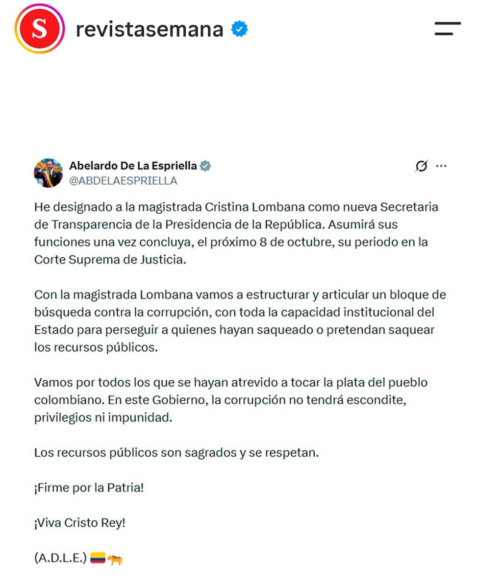 KLea79107265's tweet photo. Ahora si q DIOS los coja confesados a todos los funcionarios Públicos q se quedaron o tengan intenciones d quedarse con dineros Públicos. 
Excelente Presidente @ABDELAESPRIELLA, la sabiduría q viene d DIOS lo ilumina en cada nombramiento. https://t.co/7dyAPkZiL1
