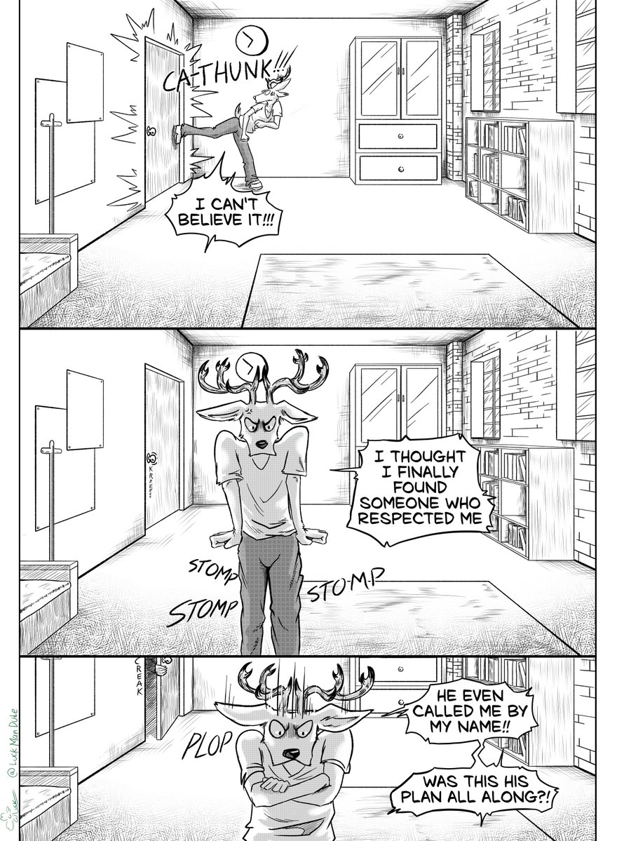 LuckManDude's tweet photo. BeastRebels Chapter 7 page 1
beware of grumpy deer kicks
#beastars #comic #fanart https://t.co/TcMvv6MEG6
