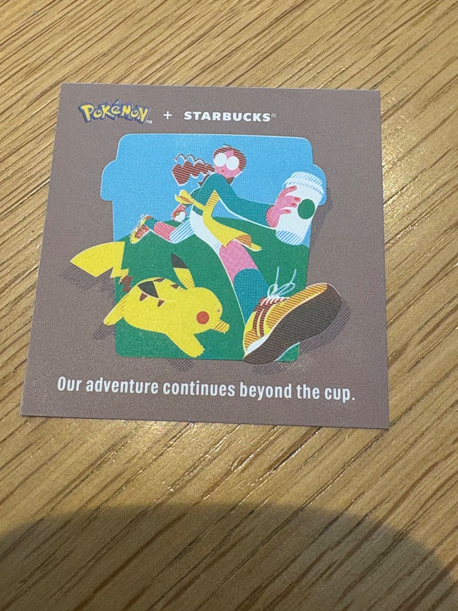 teaka393's tweet photo. スタバのピカチュウハニークリームラテ！⚡️🍯
ハチミツもキャラメルも大好きなので美味かった、また飲みたい https://t.co/FA7fyfiNPO