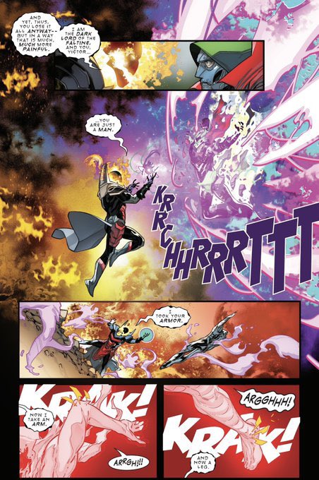 katykats7376's tweet photo. @_legado_nerd @_Movie_Fans_ Doom is a slave of the vishanti who he got one tapped by and them negged by dormammu who Wanda one shot twice https://t.co/qaHtt146Zv