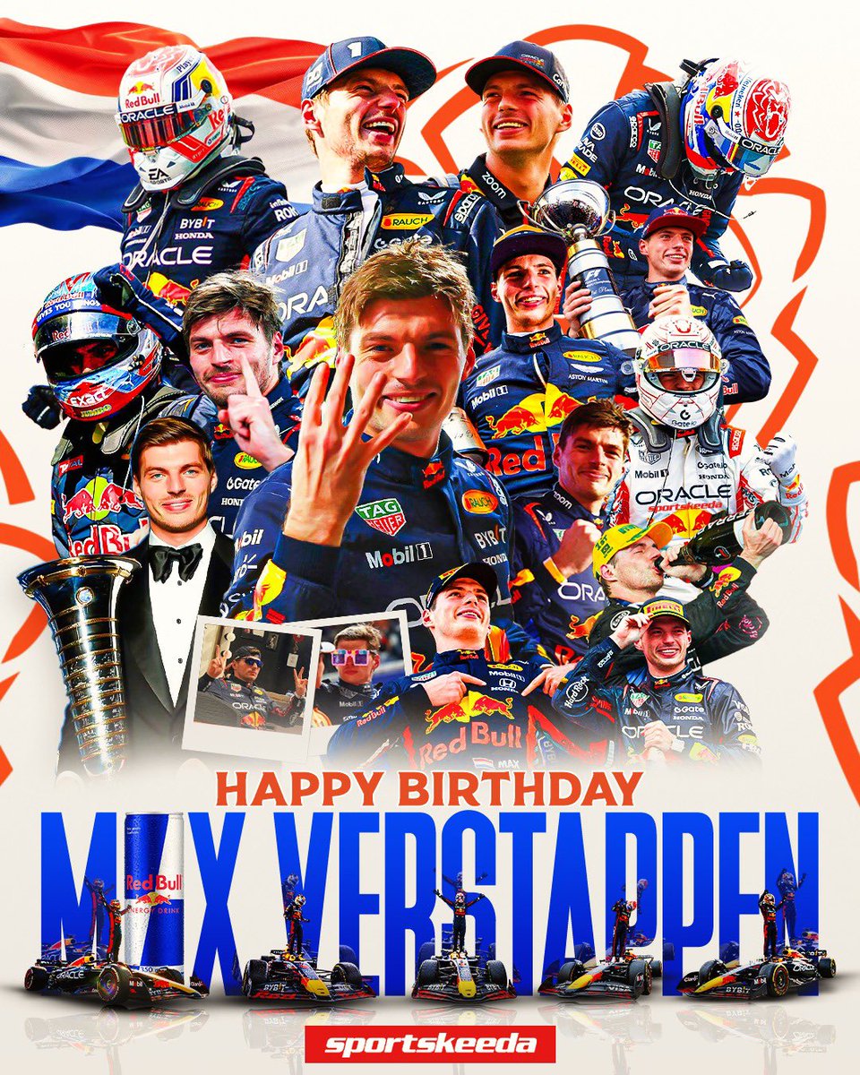 SKPitStop's tweet photo. 🏁 248 Grand Prix starts
🥇 71 Wins
🏆 134 Podiums
🚦 48 Poles

Happy birthday to the 4-time World Champion, Max Verstappen! 🏆🏆🏆🏆

#F1 #MaxVerstappen https://t.co/QqNzdemg63