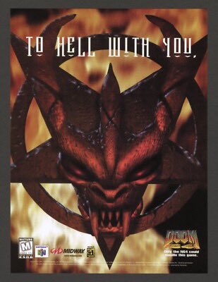 CacoBats's tweet photo. I have not been seeing any DOOM 64 love recently so I recreated the “To Hell With You” for the 30th Anniversary of DOOM 64! shoutout to @Hieronymus_97 for the updated assets! #doom #bethesda #doom64 https://t.co/6lvWFm1fUT