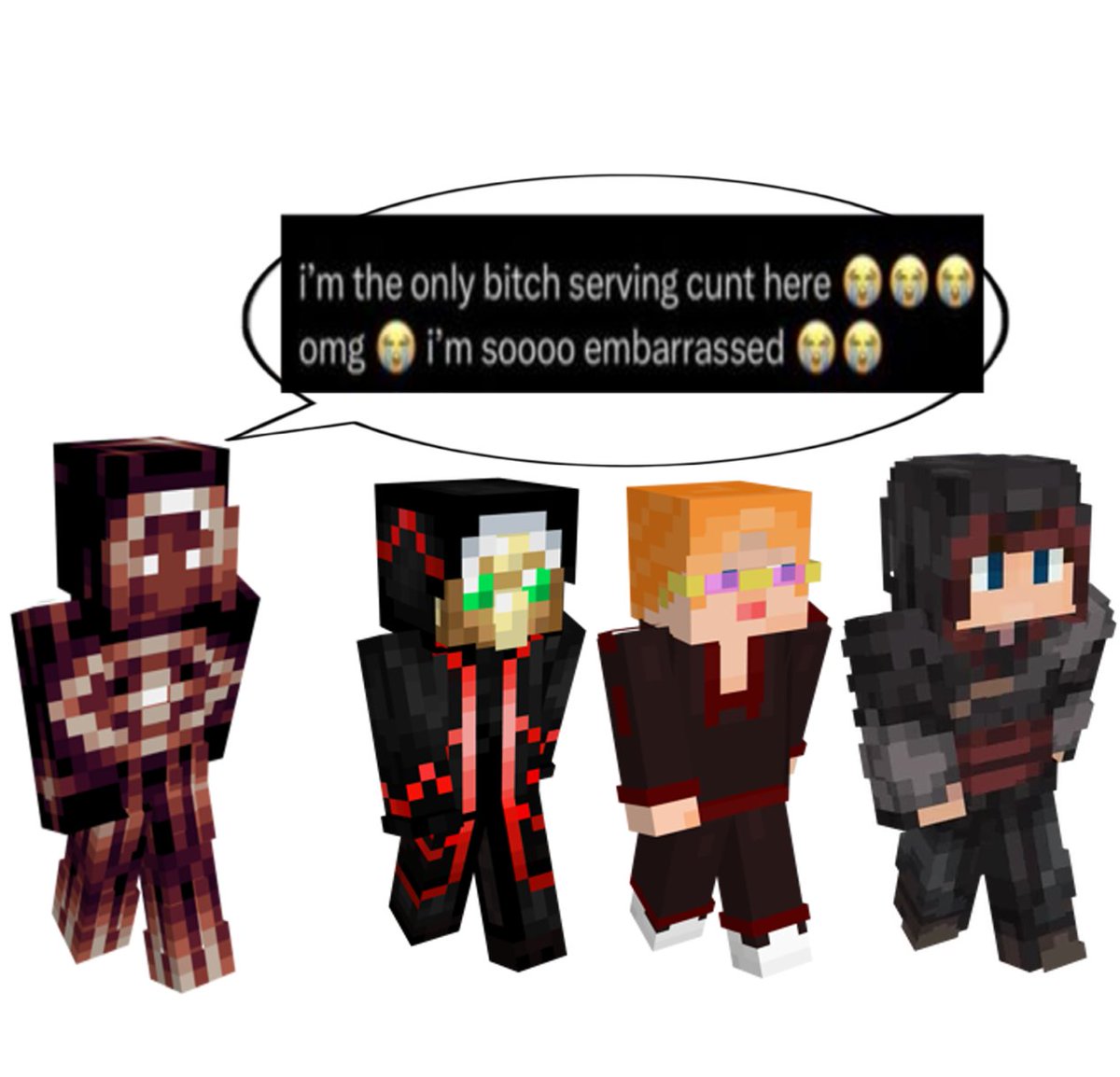 meiteorte's tweet photo. she is genuinely mogging all of them oh my god. https://t.co/OmcCXJ7X5z