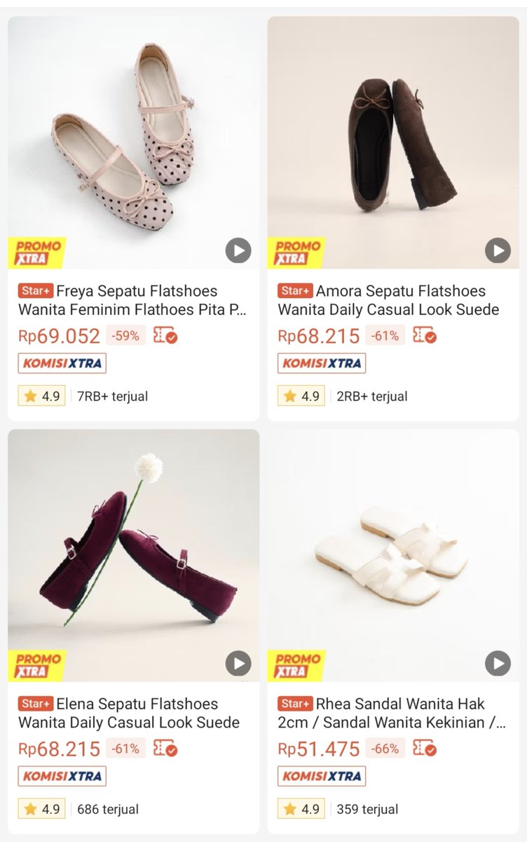 jsongseongs's tweet photo. menurutku toko satu ini tuh worth it dicoba buat yang mau beli flatshoes atau sandal under 100k (undernya under banget nih) tapi tetep nyaman dan kekinian 😉👍 https://t.co/0m7ft22uOT