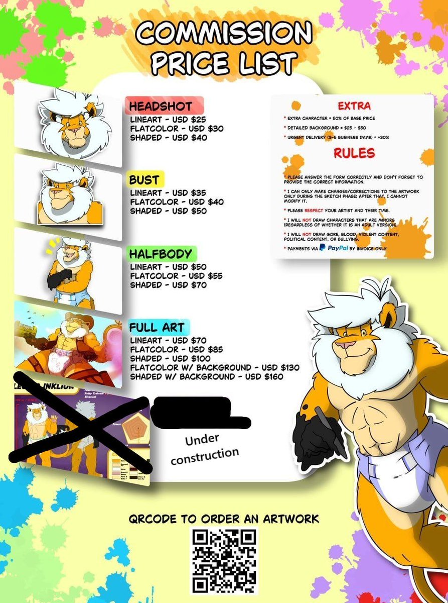 Leorio_Inklion's tweet photo. Commissions are open!!! I have 3 slots available!!! Send me a DM or go to the form link!

https://t.co/oDYMthICfd

(I'm rebuilding my commission reference sheets) https://t.co/bWVgI2txfQ