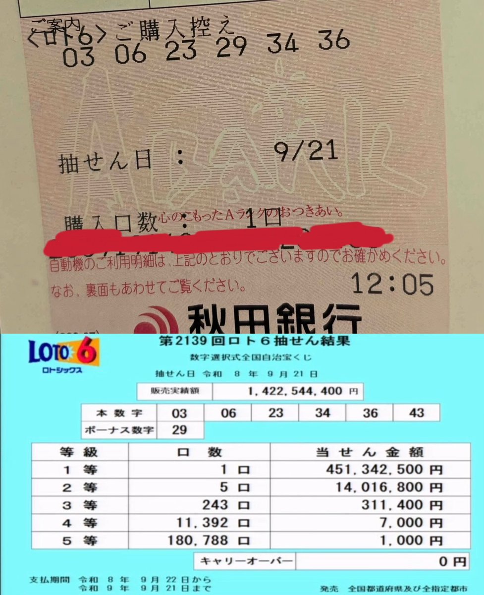 reaganislame's tweet photo. 会社辞める準備、今すぐ始めてもいいですか？ロト6で1400万当たったので明日から自由です（大嘘） #宝くじ #ロト6 https://t.co/4erwXAzxGD