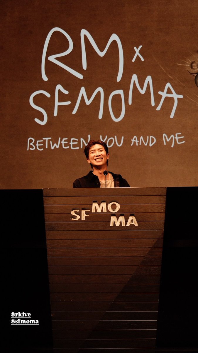 RM91227's tweet photo. #RMxSFMOMA 🤎🤎 https://t.co/FMsVnQ44UG