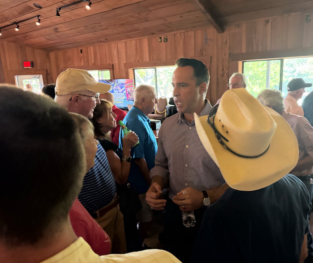 teixeiramark25's tweet photo. Great day in Bandera and Kerrville!

Bandera County turned out for our Get Out the Vote event with State Rep. Wes Virdell. A strong group of supporters ready to get their friends and family to the polls when Early Voting starts Oct. 19. It’s always good to be with the Patriots in Bandera. Thank you to Longhorn Way Back Texas and owner Garrett Sullivan for your hospitality.

I also had the opportunity to meet with several veterans groups and organizations serving our Hill Country veterans. We discussed the issues facing the Kerrville cemetery and its expansion, the importance of veteran services in each county, and other needs of the growing veteran population in the Hill Country.

Thank you to everyone who took the time to visit and share your concerns.