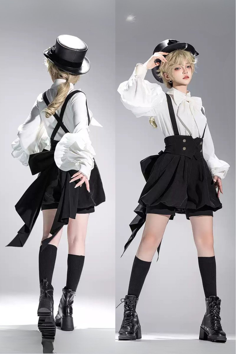 Belchic7's tweet photo. 🎩🖤怪盗学院のプリンス制服コーデ🖤🎩 https://t.co/wY2BQYDTb7