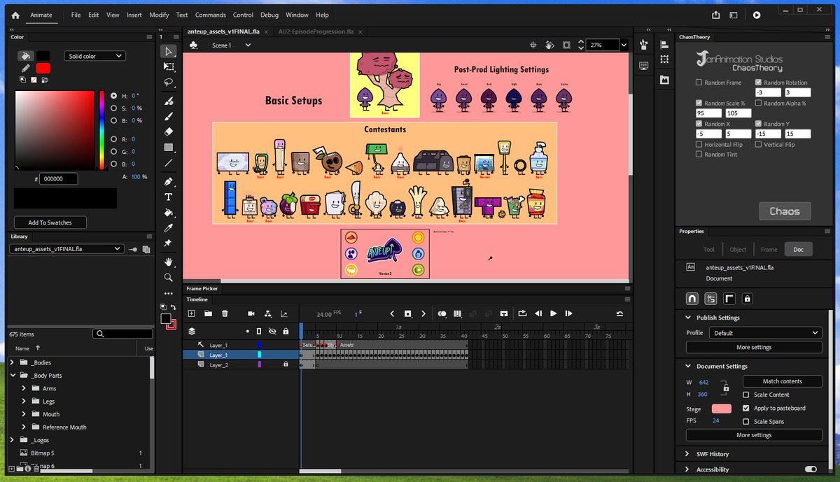 DanDaMiniFig's tweet photo. 1/4. These applications are for rigged character animation in Macromedia Flash/Adobe Animate ONLY. We aren't looking for different mediums, programs, or production roles at the moment. This does mean we'll lean towards existing OSC animators. https://t.co/EPOMiI8yRJ