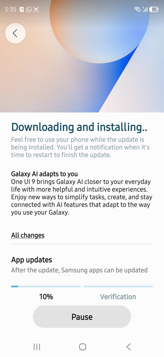 cozhanli's tweet photo. @Kailash0729 @FrankOneDigital @fahadalijaved @smasithick @thesammyfans @sammygurus @ThePhoneFuel One UI 9.0 update is available for the S26 Ultra UAE version. https://t.co/jULfpFVDTG