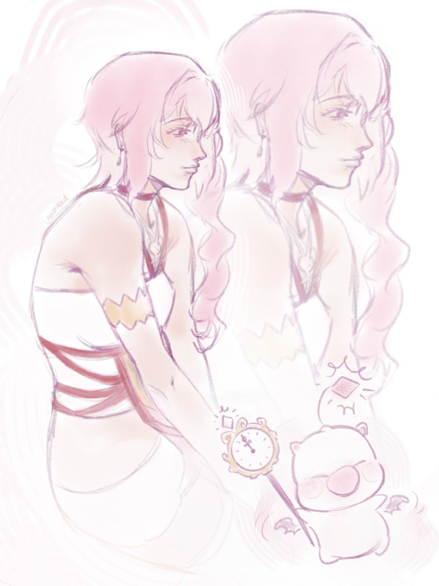 linkbinkd's tweet photo. lil serah sketch #ff13 https://t.co/SWz9P6v1rq