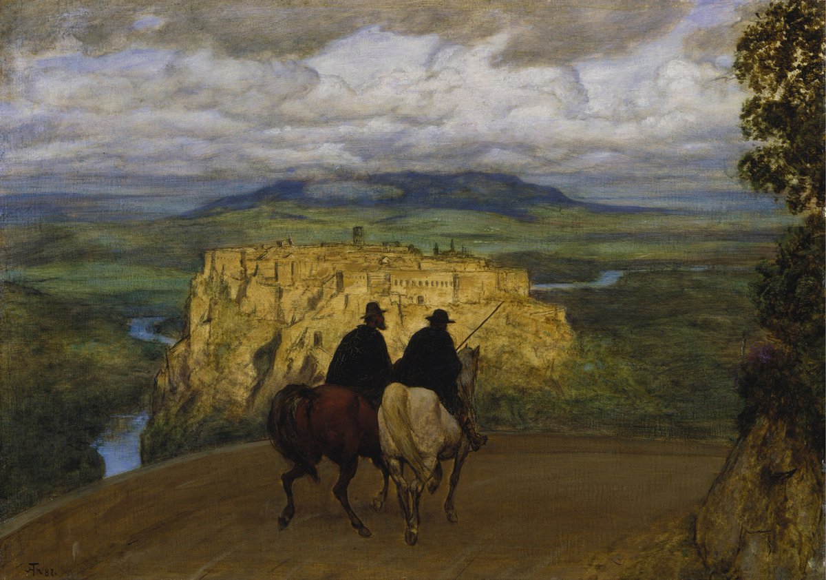 DailyClassicArt's tweet photo. Hans Thoma - "In Memory of Orte" (1887) https://t.co/QJ0rdvpJcA