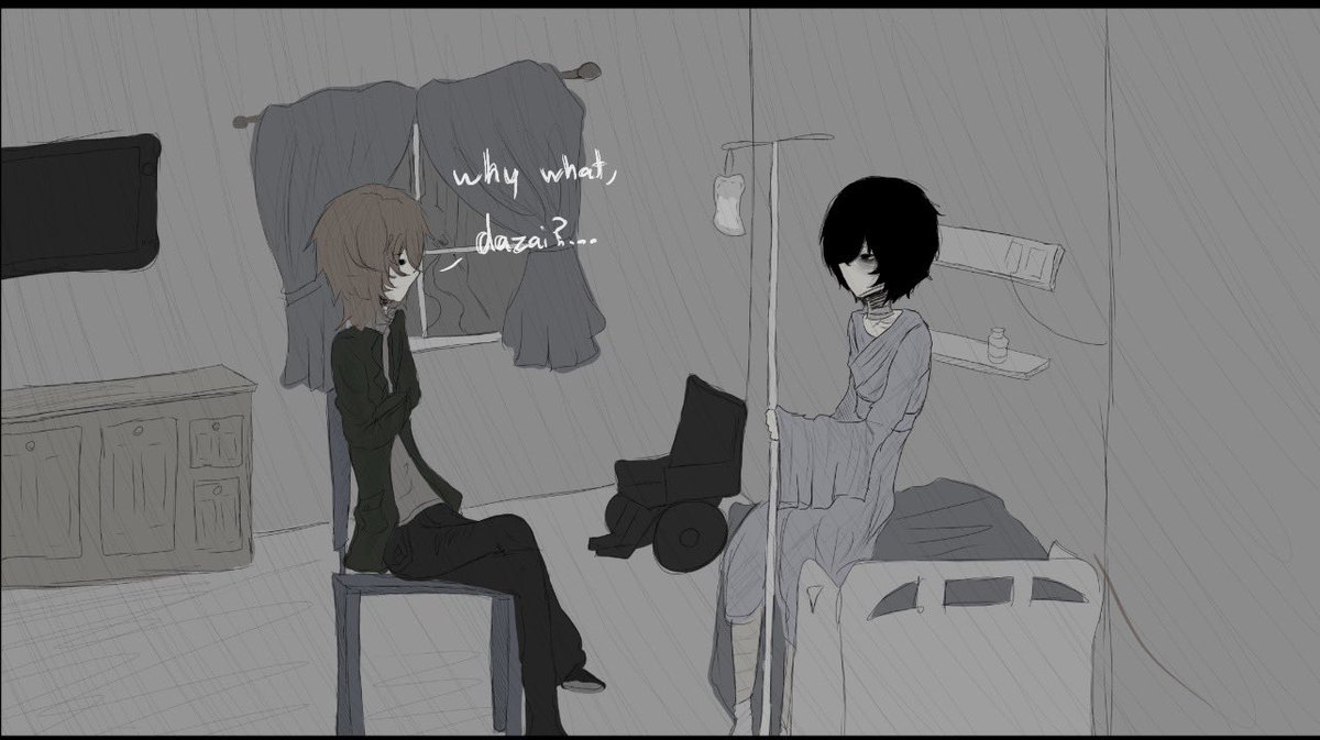 Lobotomizedzai's tweet photo. testing ways to post comics =.=
#dazai #chuuya #bsd https://t.co/V6EiWfdSia
