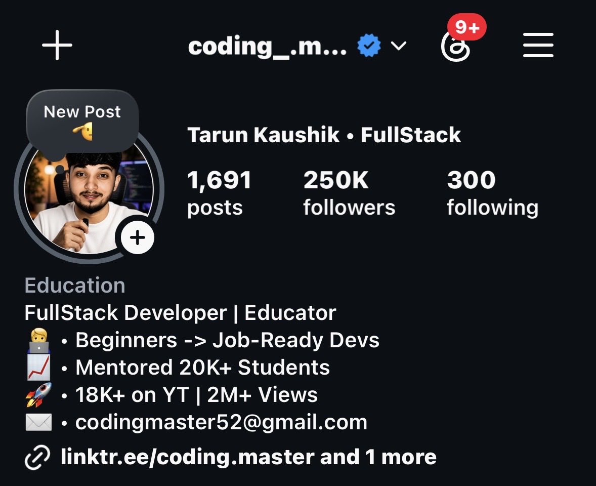 CodingMaster6's tweet photo. I’ve been creating and sharing quality content for developers and coders for the last 7 years through Coding Master - helping students and developers learn, build projects, and grow in tech.

Unfortunately, my Instagram account @ coding_.master (262K+ Followers), which has been a major part of this journey, was recently suspended by Instagram.

I’ve tried the available appeals and verification/review processes, but I’m still struggling to get a proper response or human review. Losing access to years of work, content, and a community I’ve built over 7 years is honestly very difficult.

If anyone here has a connection with Instagram/Meta, works with their support team, or knows a legitimate way to get this reviewed by a human.

Please mention/tag @instagram or @Meta if appropriate, or DM me if you know someone who can help.

I’d really appreciate any genuine lead or help. 🙏❤️