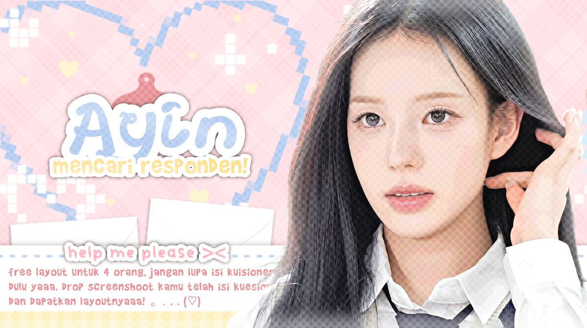 impllus's tweet photo. help repost yaaa, ada giveaway layout! #zonauang 

📬◞  dalam rangka Ayin @0__0hyul mencari responden, ada FREE LAYOUT BY REQUEST untuk 4 orang yuk ikutan! caranyaaa :

📝   klaim by reply
⏰   end 2 Oktober

cek ALT dan scroll tweet ini yaaa! 💗 https://t.co/ENlDoUEXj3