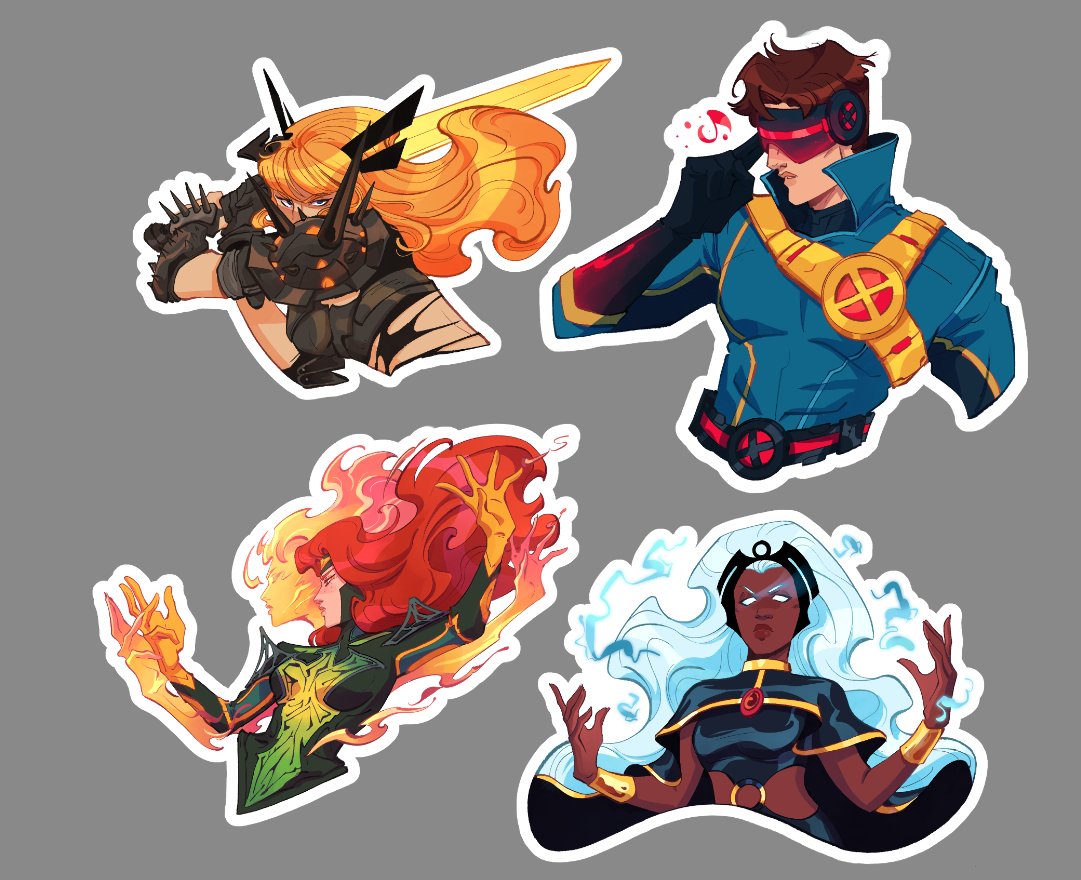 bailierosenlund's tweet photo. Marvel Rivals stickers are done! (sorry it is really just my mains/who im learning + scott) https://t.co/ZYB4N1QT13