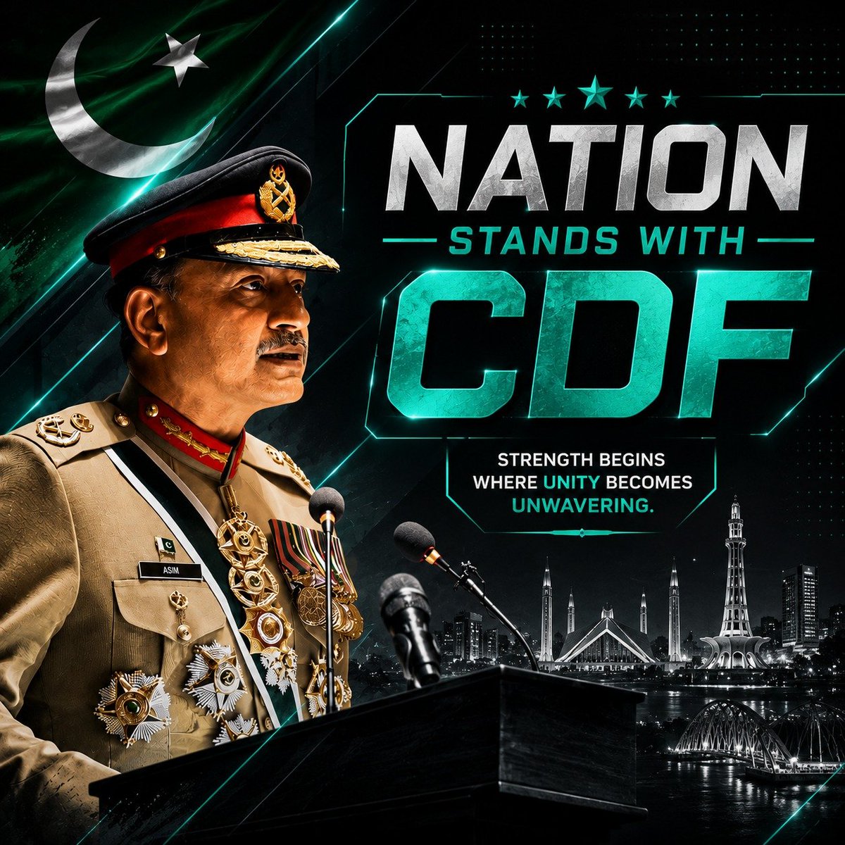 Maya136200's tweet photo. Field Marshal Asim Munir’s leadership is defined by strategic patience, iron resolve, and a clear commitment to regional peace through strength.
#LeadsWithConvictionCDF #UnitedBehindCDF #NationTrustsCDF https://t.co/uZqPY4JJ2N