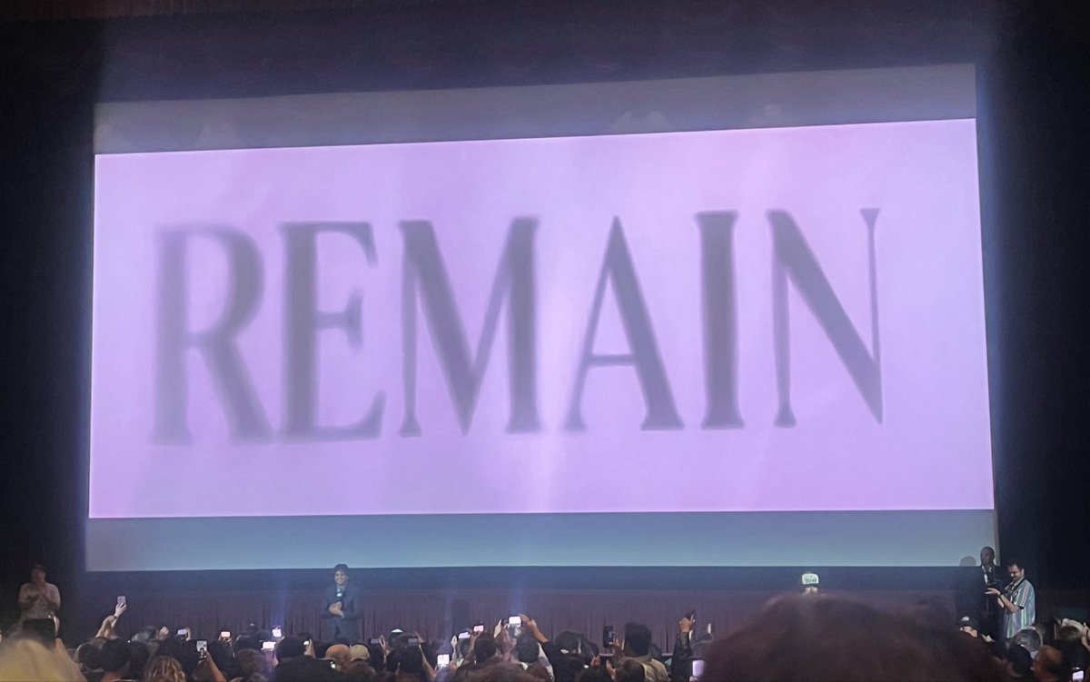 Carlos_Film's tweet photo. Watched a surprise screening of M. Night Shyamalan’s REMAIN at @BeyondFest. A really enjoyable,  consistently funny ghost story. There’s, of course, no subtlety, but that’s part of the package with the peculiar blend of Shyamalan &amp; Nicholas Sparks. Jake Gyllenhaal is wonderful. https://t.co/99b8NdCwwa