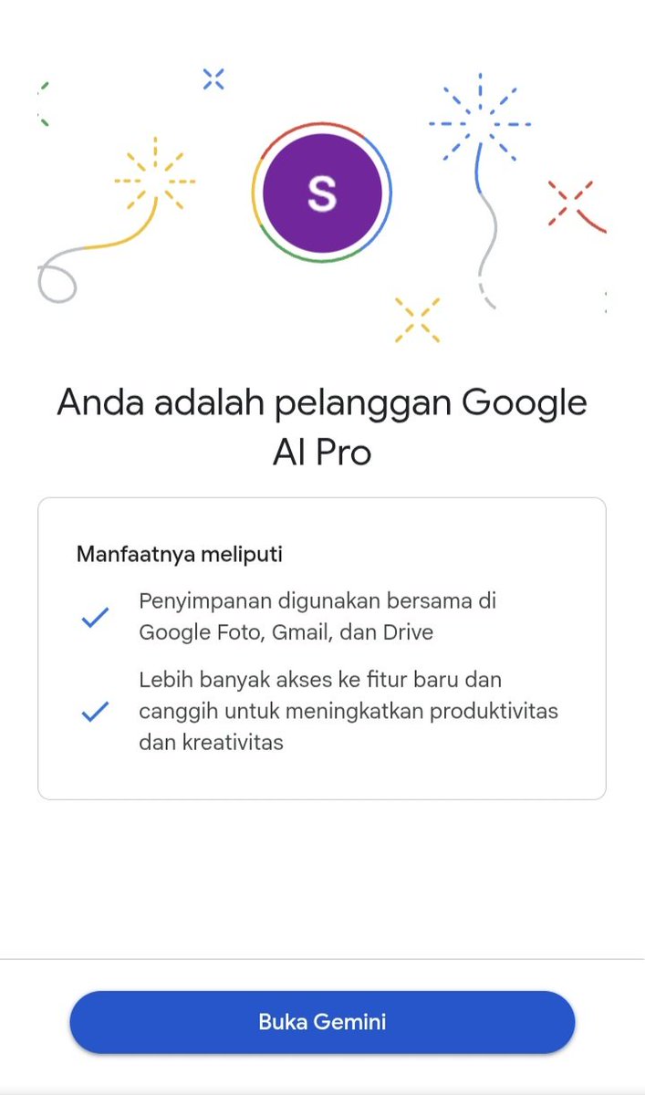 melon_path's tweet photo. PROMO GEMINI AI PRO (HEAD / PRIVATE) Harga? 28K!!

​Benefit :
• Google Drive 5TB
• 1000 Credit Google Flow / Veo 3
• NotebookLM Pro &amp; Antigravity

​✅️ Ready 26pcs [Stok Terbatas!]
(harga bisa naik/turun sewaktu-waktu).

Link Bot Telegram ada di komentar 😜 https://t.co/lHH9RkZBpp
