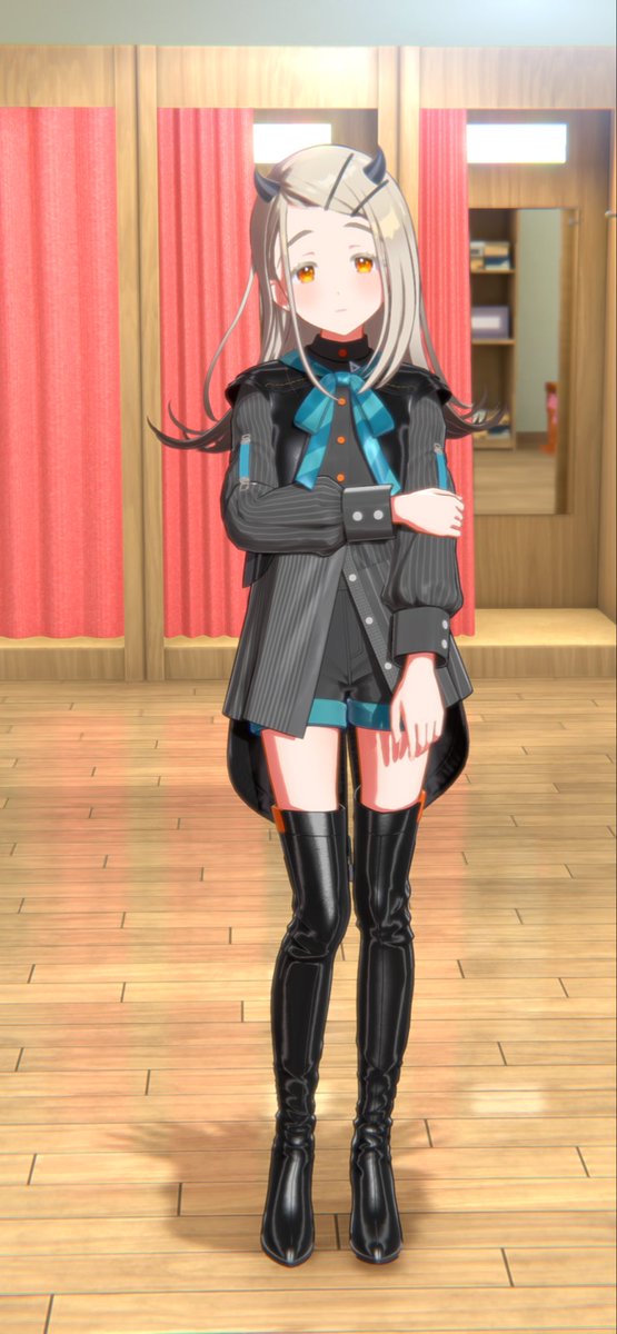 kota_imas's tweet photo. 黒衣装にツノ合う😈 https://t.co/4hXXb85jsH