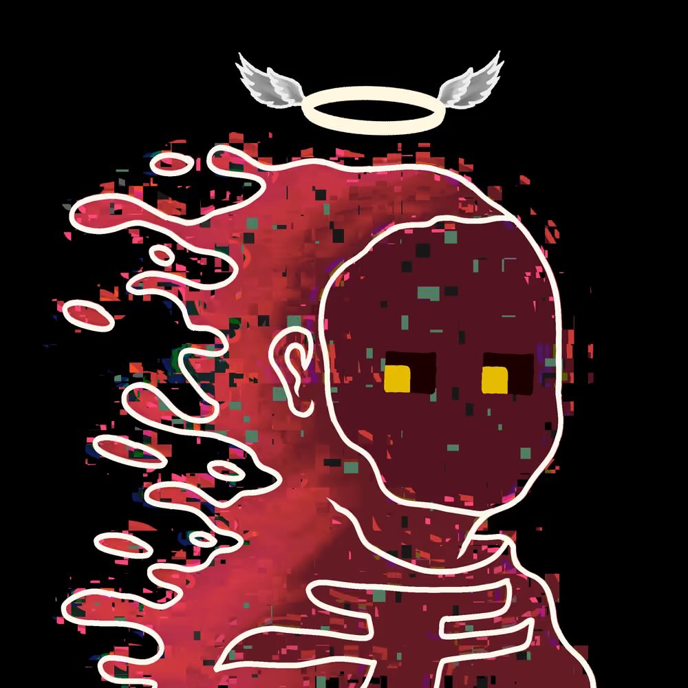 TheWaveaArt's tweet photo. Giving away this Rare Glitch Angel RhNark to a Lucky winner 🤩🔥

-Like + RT + Tag a Fren
-Paste your Wallets below ⬇️ 

12 hours ⏳ https://t.co/hbBeWWwnQk