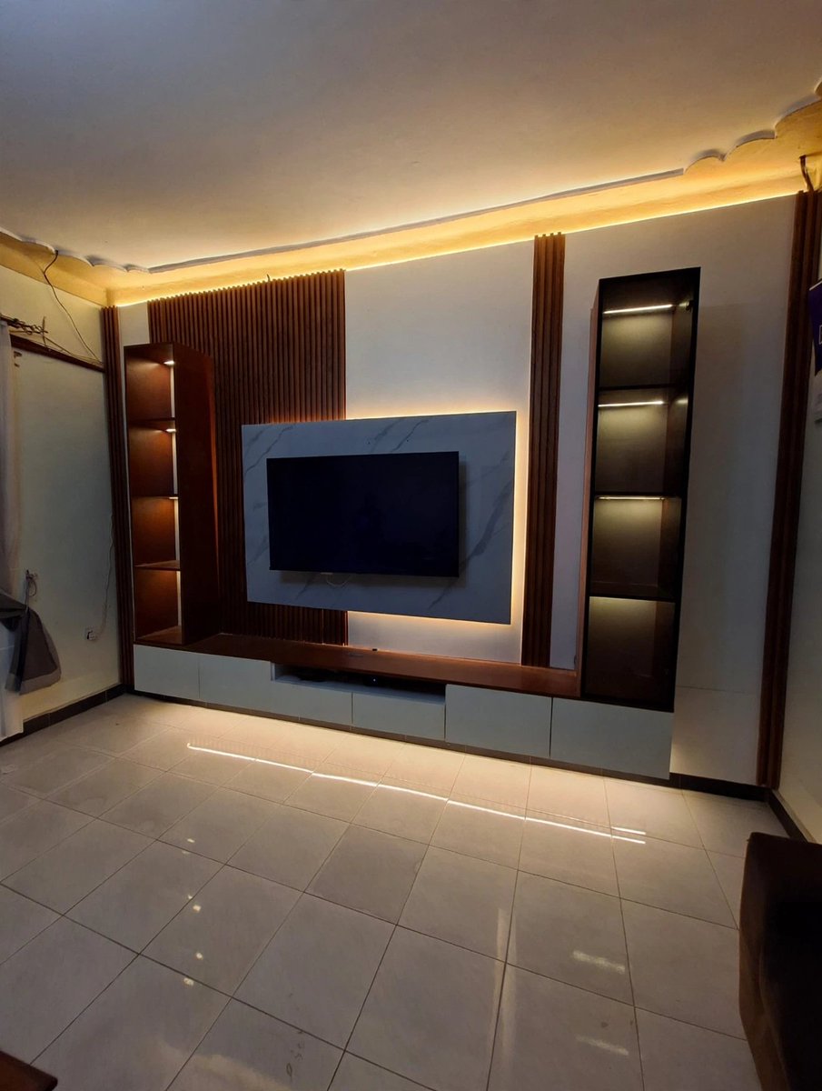futurehomes_ug's tweet photo. A living room deserves a statement piece.
We plan, design and bring to life such pieces! 
From the fluted wood panels to the warm LED lighting and sleek storage, this custom TV wall was designed to bring style, warmth & functionality together.
We don’t just make furniture — we transform spaces. 
📍Mbarara, Uganda
📩 DM us for custom designs & orders.

Everything furniture in one place