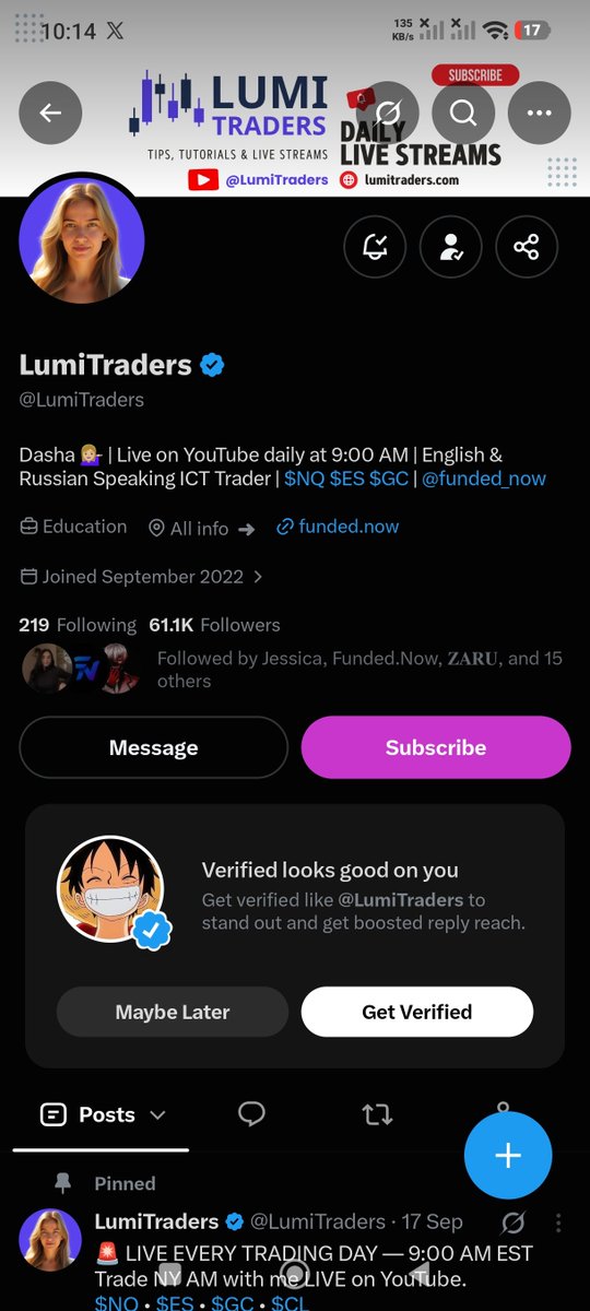 jus10vill's tweet photo. @LumiTraders @Tradeify @funded_now This is so great lumi :)
hoping to be "the one"

@jus10gwapox 
@Jenvill09 
@Jusvilltrades https://t.co/ZcVkYaBeP9
