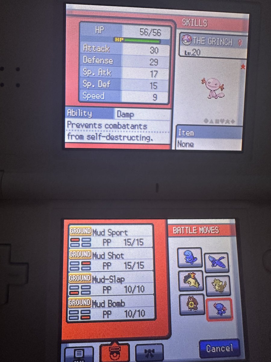 Cybershell's tweet photo. Check out my epic shiny Wooper that only knows mud moves https://t.co/km0VIiIfRI