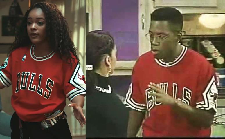 Jeremiyahhh's tweet photo. Deborah in her dad’s jersey was such a great Easter egg #ADifferentWorld https://t.co/A9Gh0qBpRv
